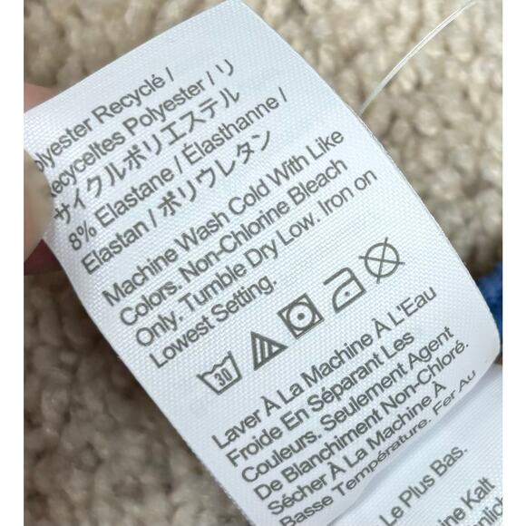 NWT J. Crew Periwinkle Blue Re-imagined Triangle Bikini Top Bottom Set Small - Picture 8 of 15